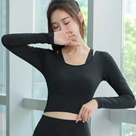 Yoga suit, exercise suit, women's gym top, tank top, morning running, spring and summer